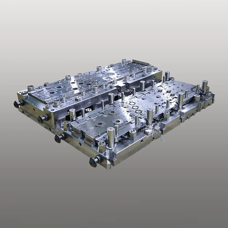Troquel progresivo de triple fila para estator y rotor de compresor de CA